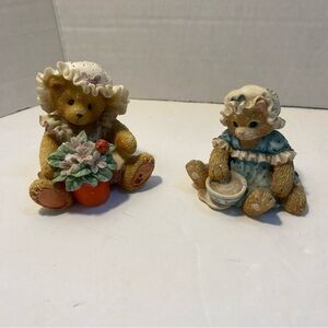 Vintage Bear and Cat Collectible Figurines Priscilla Hillman